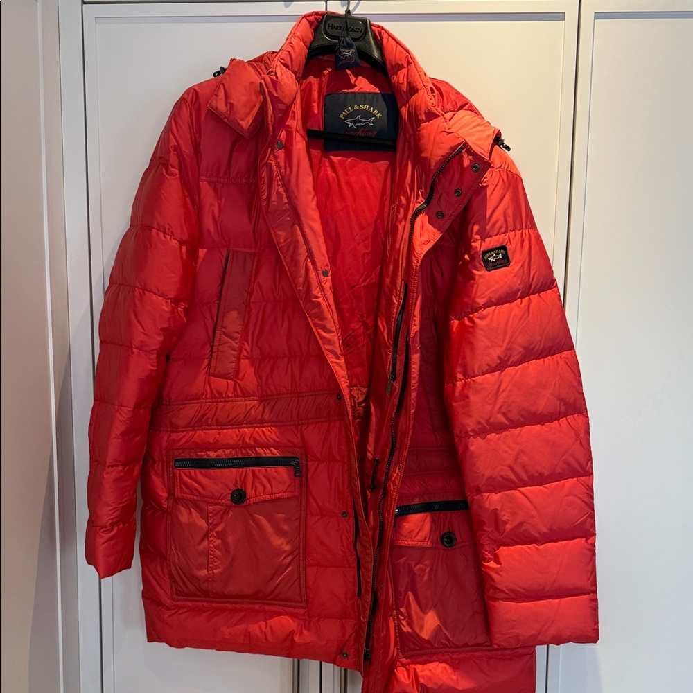 PAUL & SHARK YACHTING Men's Winter Down Jacket Quilted Coat 4XL 700 FILL POWER